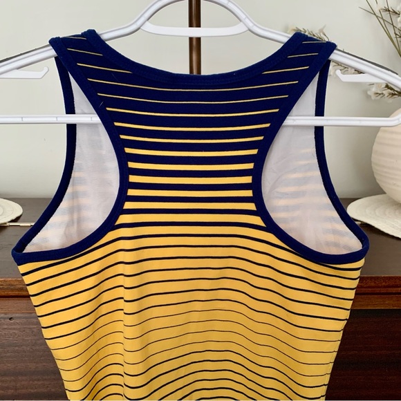 Adidas Vintage Blue and Yellow Striped Tank - Picture 8 of 13